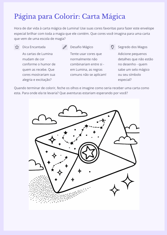 Páginas para colorir!